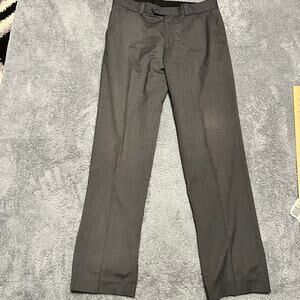 John Varvatos Pants Mens 34 Tricot Dress Slacks Trousers Gray